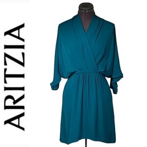 Aritzia Teal Mini Dress